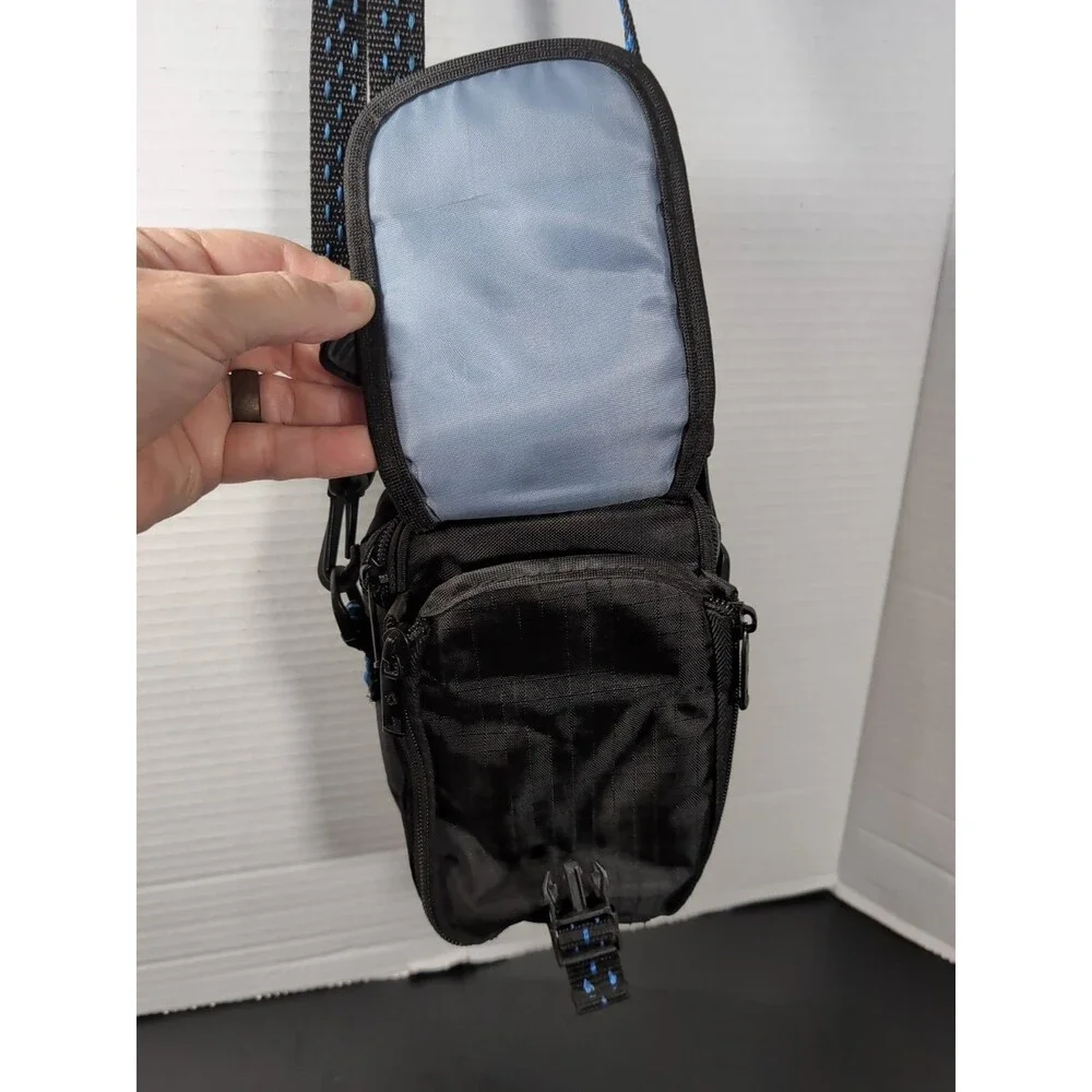 SAMSONITE CAMERA BAG PADDED CROSSBODY / CASE WITH COMPARTMENTS  BLACK EUC